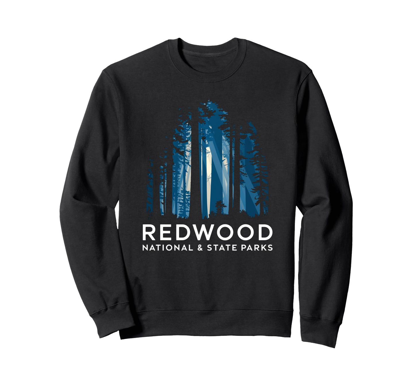 Redwood National State Parks Usa Sweatshirt - Graphic Print Unisex