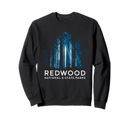 Redwood National State Parks Usa Sweatshirt - Graphic Print Unisex
