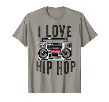 Hip Hop Old School 90S Rap 50Th T-Shirt - Fun Novelty Design for Adults