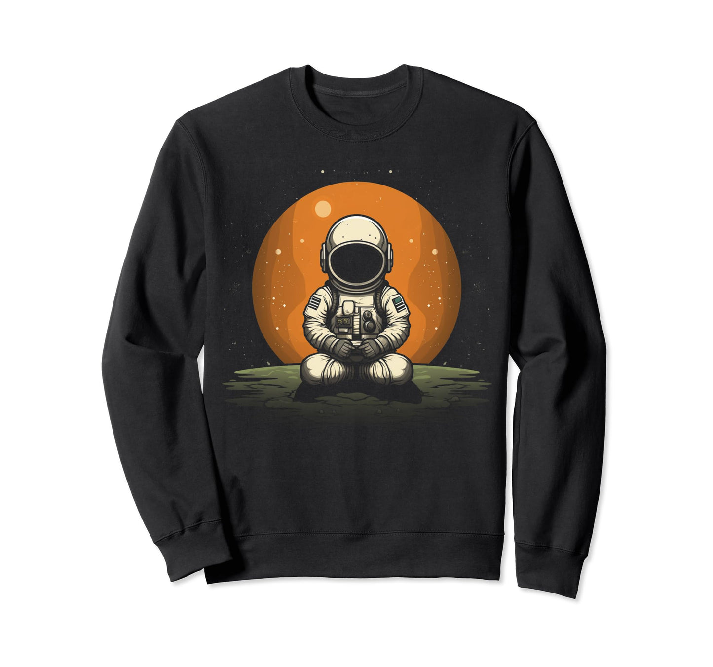 Astronaut Space Distressed 90S Sweatshirt - Streetwear Style Men Women