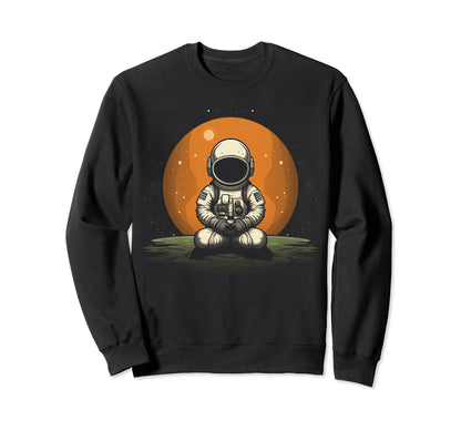 Astronaut Space Distressed 90S Sweatshirt - Streetwear Style Men Women