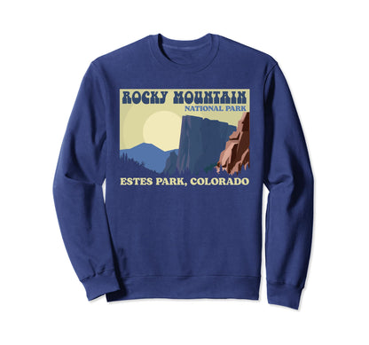 Rocky Mountain National Park Wpa Sweatshirt - Minimalist Print Men Women