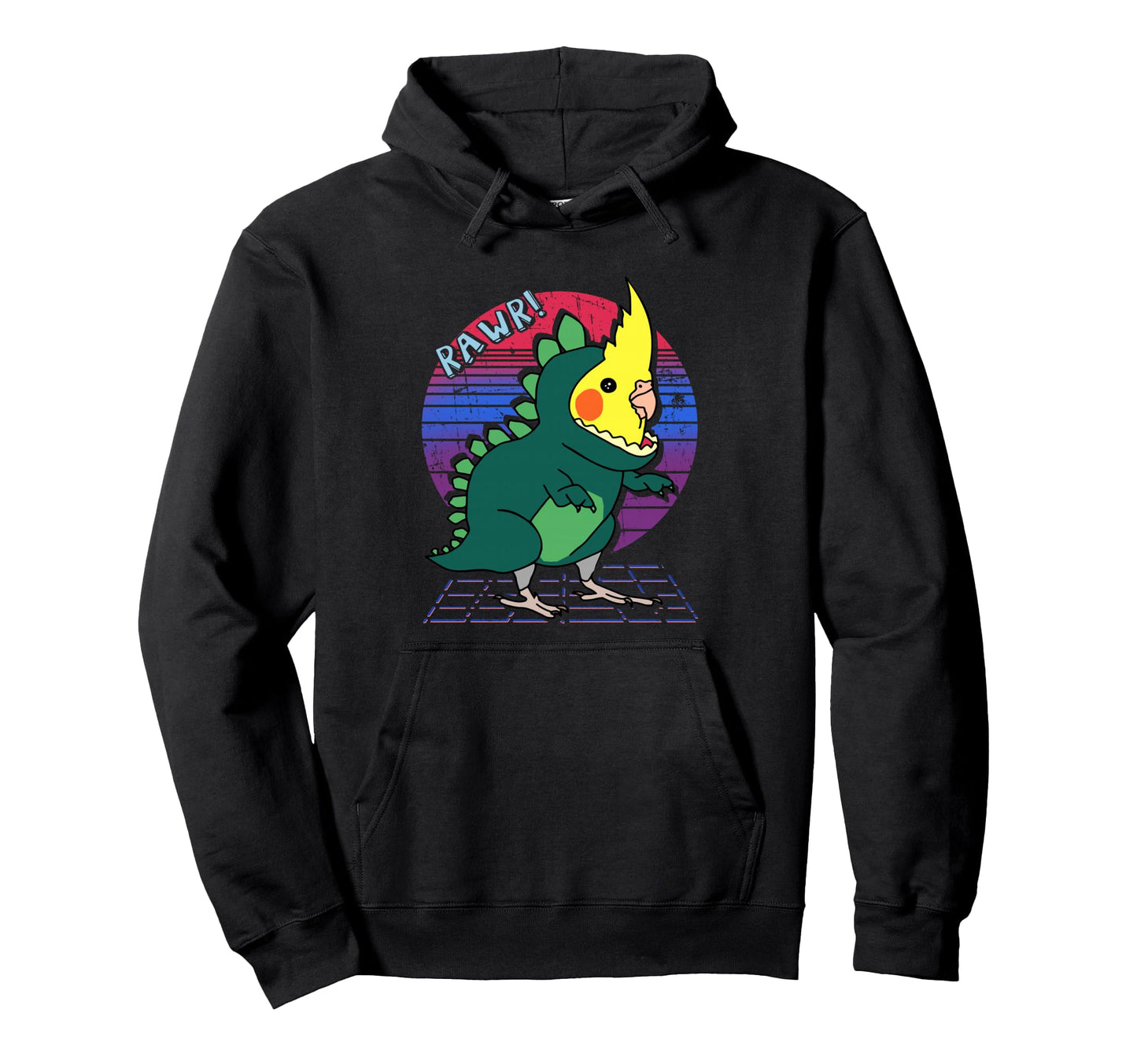Funny Birb Aesthetic Vaporwave Hoodie - Minimalist Print Men Women