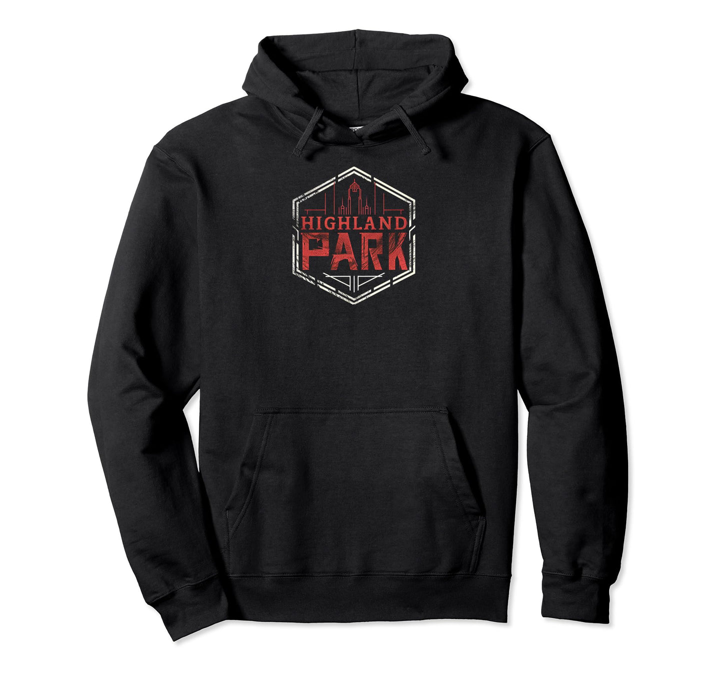 Highland Park Grit 90S Grunge Hoodie - Aesthetic Graphic for Adults