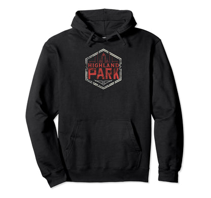 Highland Park Grit 90S Grunge Hoodie - Aesthetic Graphic for Adults