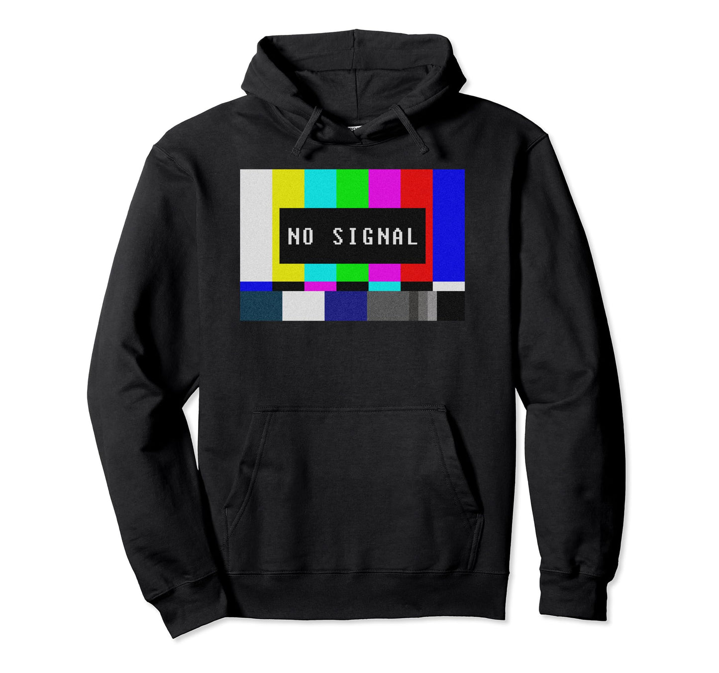 No Signal Tv Test Pattern Television Hoodie - Novelty Apparel Men Women