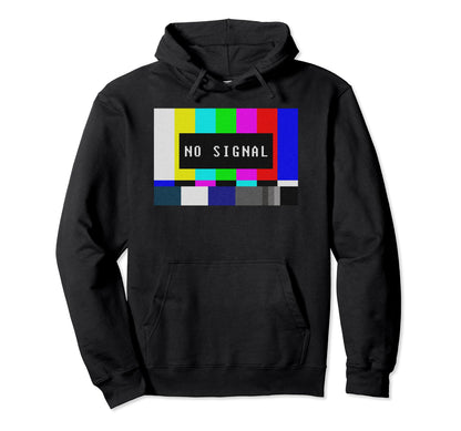 No Signal Tv Test Pattern Television Hoodie - Novelty Apparel Men Women