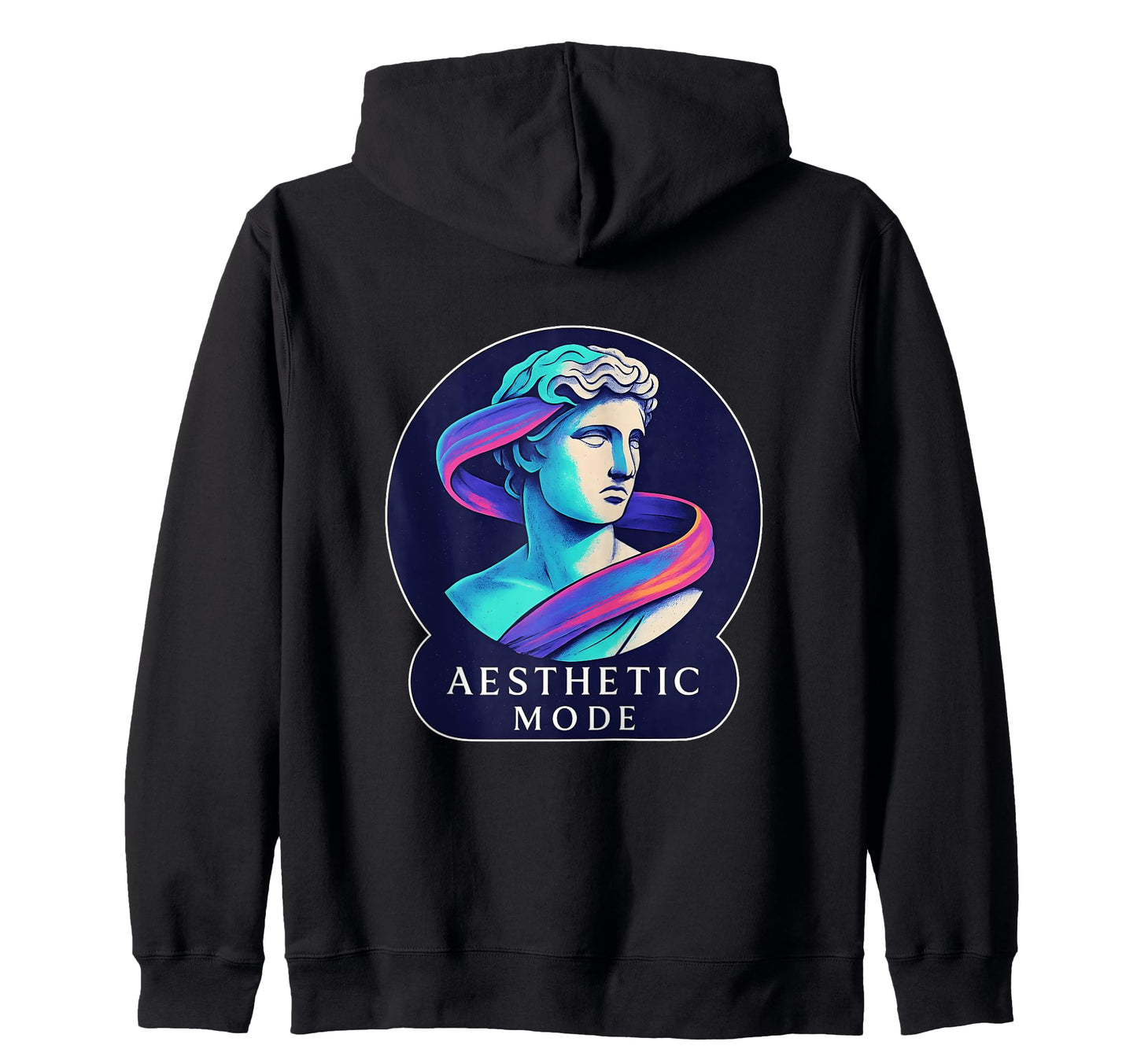 Aesthetic Mode Vaporwave Statue Sweatshirt - Custom Art Print for Adults