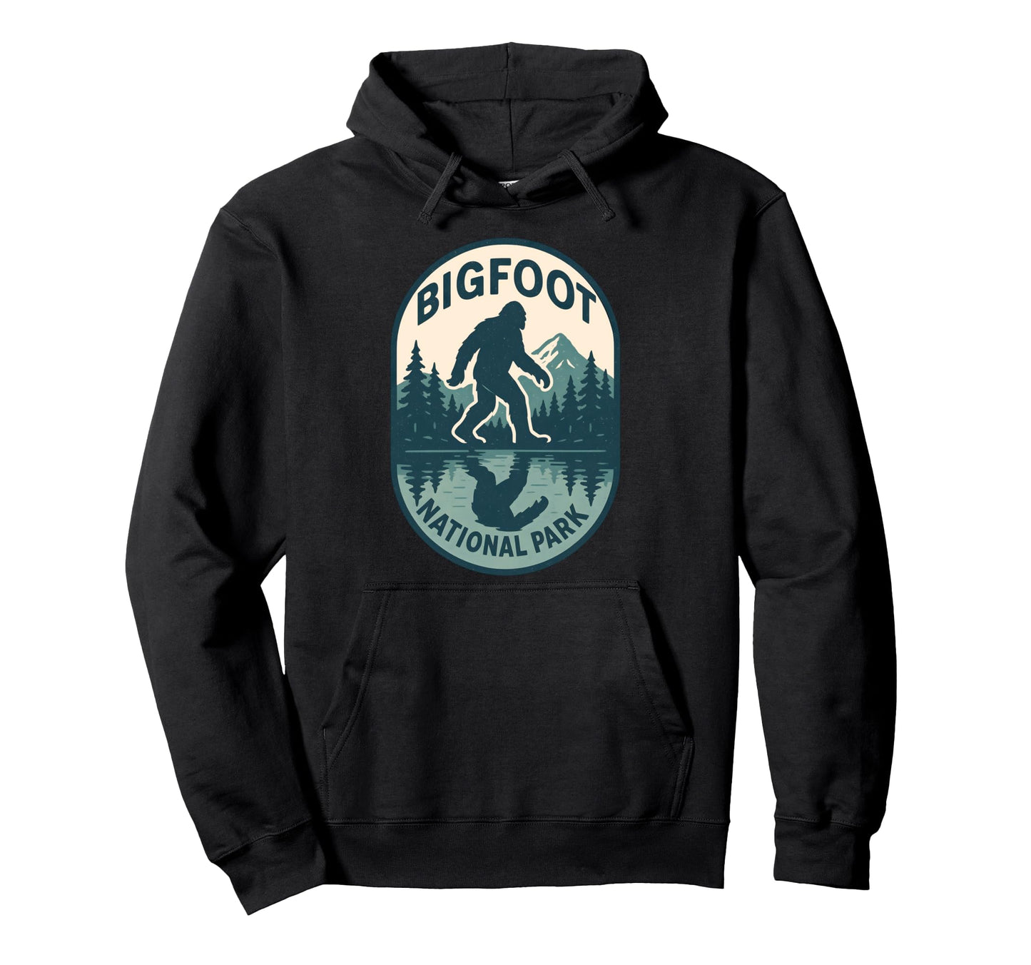 Bigfoot National Park Camping Hoodie - Fun Novelty Design for Adults