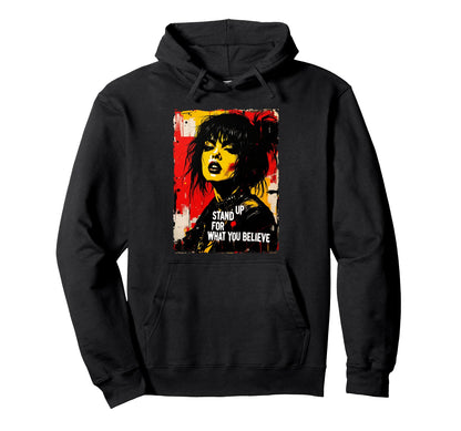 Punk Graffiti Grunge 90S Distressed Hoodie - Fun Novelty Design Unisex