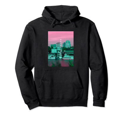 California Vaporwave Aesthetic Hoodie - Custom Art Print Men Women