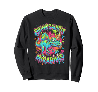 Spinosaurus Mirabilis Grunge Sweatshirt - Casual Everyday Wear for Adults