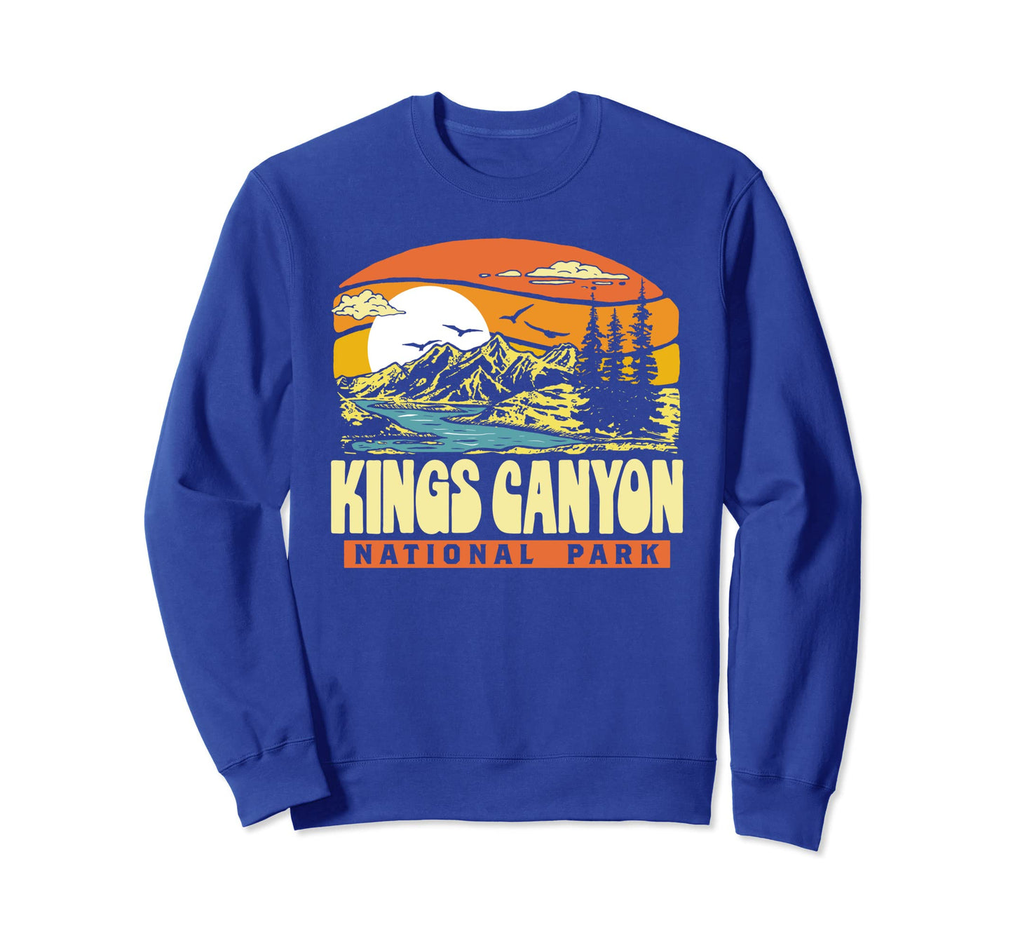 Kings Canyon National Park 80S Sweatshirt - Aesthetic Graphic for Adults