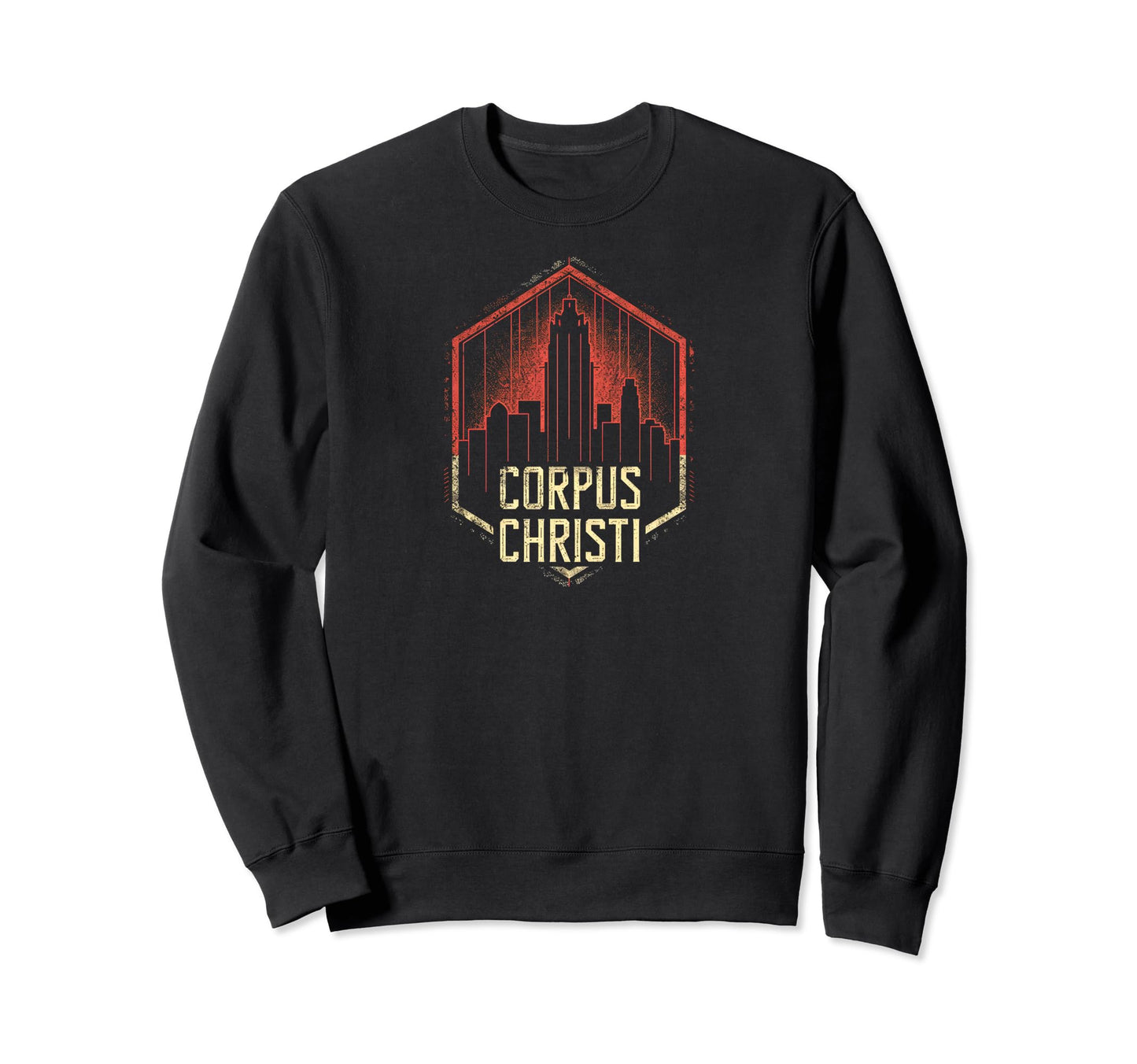 Corpus Christi Grit 90S Grunge Sweatshirt - Fun Novelty Design Unisex
