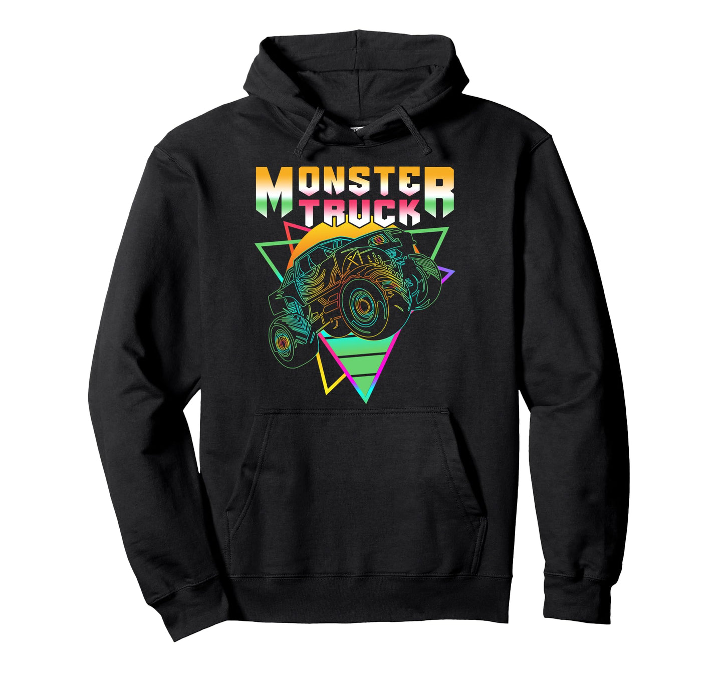 Vaporwave Aesthetic Monster Truck Offroad Hoodie - Streetwear Style Unisex