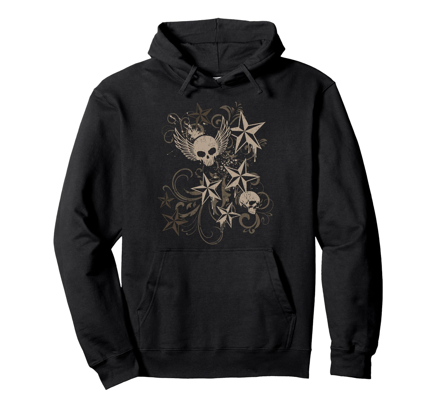 Y2K Grunge 2000S Skull Star Emo Hoodie - Aesthetic Graphic Men Women