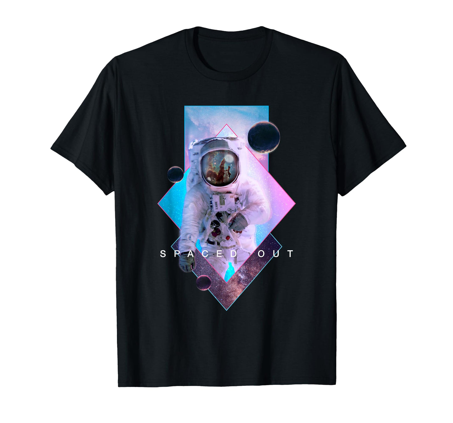 Spaced Out Astronaut Aesthetic T-Shirt - Aesthetic Graphic Unisex