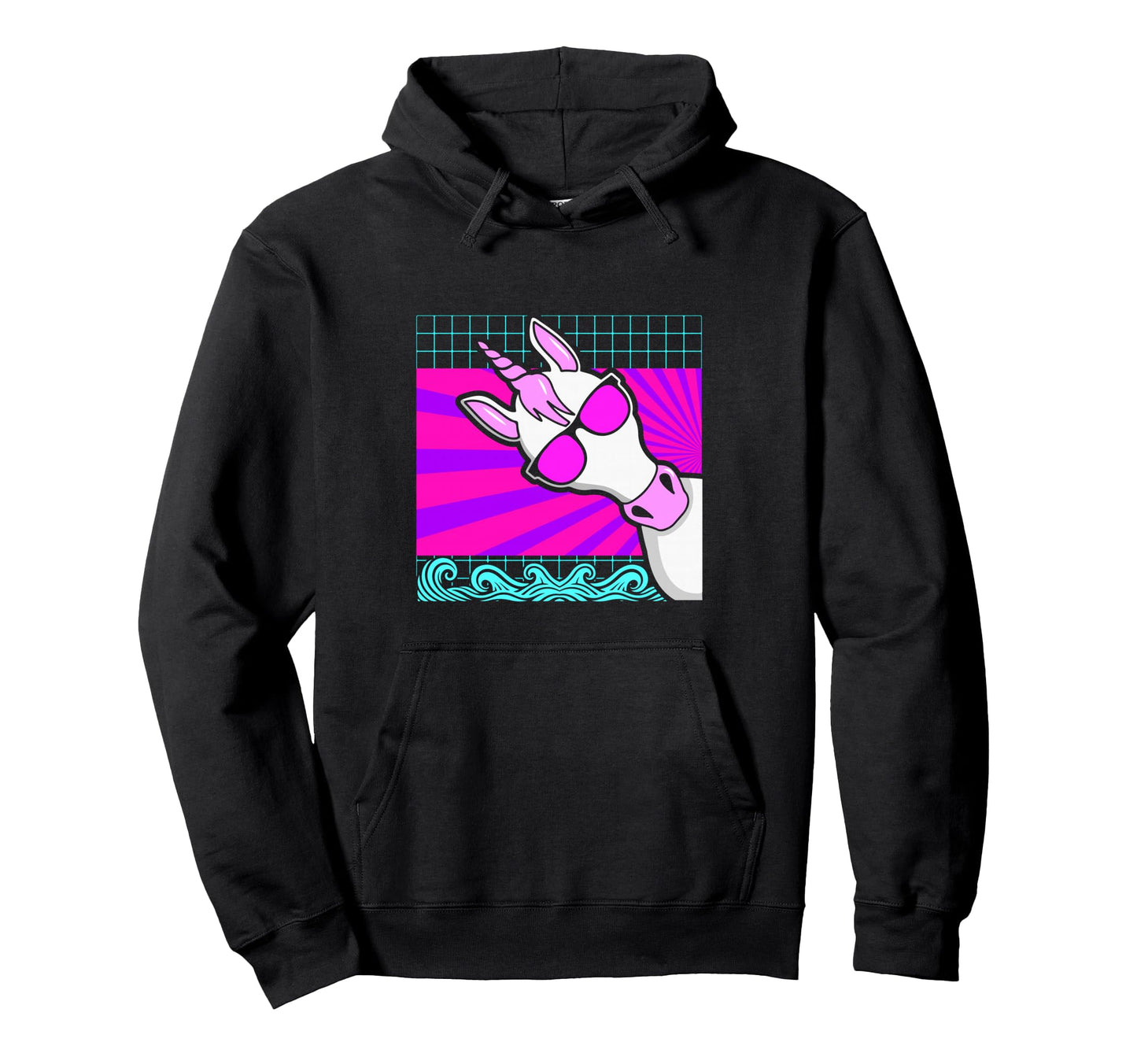 Aesthetic Vaporwave Outfits Unicorn Hoodie - Novelty Apparel Men Women