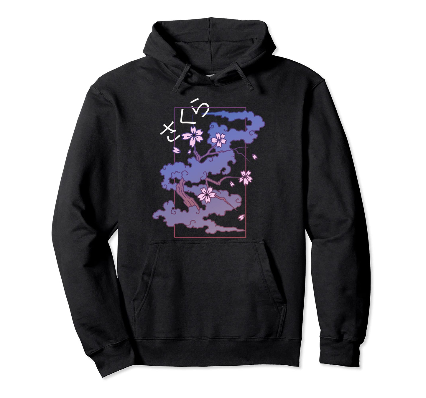 Japanese Aesthetic Sakura Flowers Hoodie - Fun Novelty Design Unisex