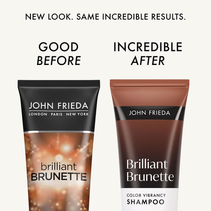John Frieda Brilliant Brunette Color Enhancing Shampoo for Vibrant Brown Hair - 8.45 fl oz