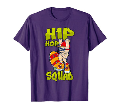 Hip Hop Squad Bunny Old School Rap T-Shirt - Trendy Graphic for Adults