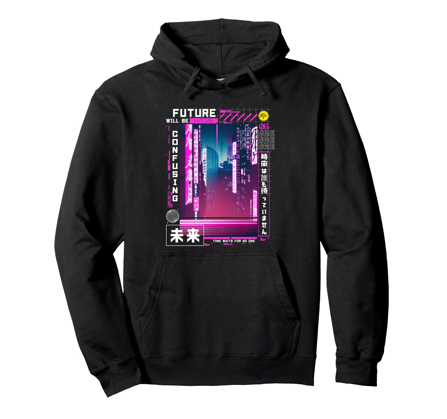 Tokyo Cyberpunk Vaporwave Japanese Vibes Hoodie - Trendy Graphic Unisex