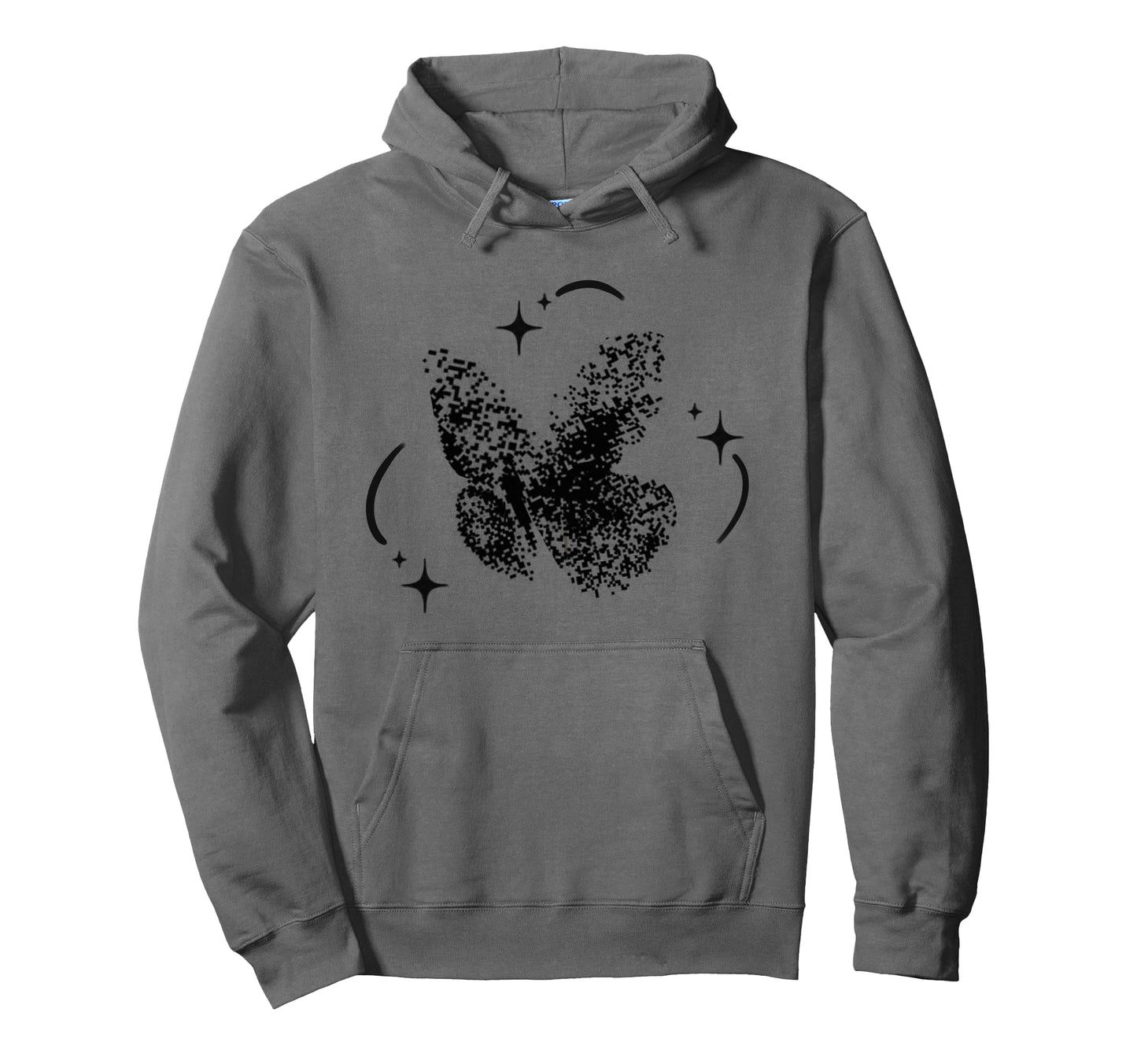 90S Y2K Tattoo Dotwork Stippling Hoodie - Graphic Print for Adults