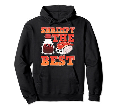 Shrimpy Best Sushi Chef Anime Figure Hoodie - Graphic Print Men Women