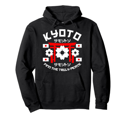 Kyoto Truly Peace Japan Anime Aesthetic Hoodie - Fun Novelty Design Unisex