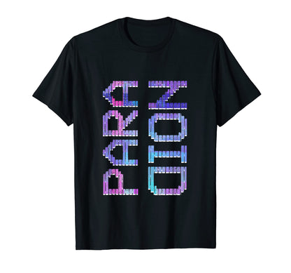 Paranoid Vaporwave Aesthetic T-Shirt - Graphic Print for Adults