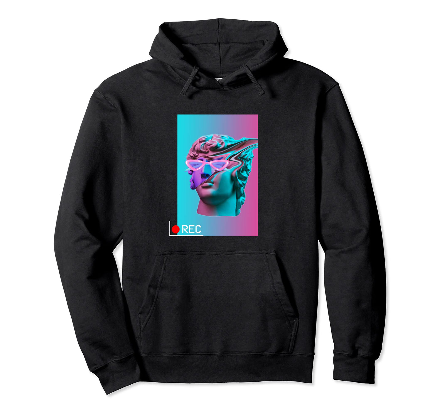 Grunge Vaporwave Aesthetic Anime Hoodie - Minimalist Print for Adults