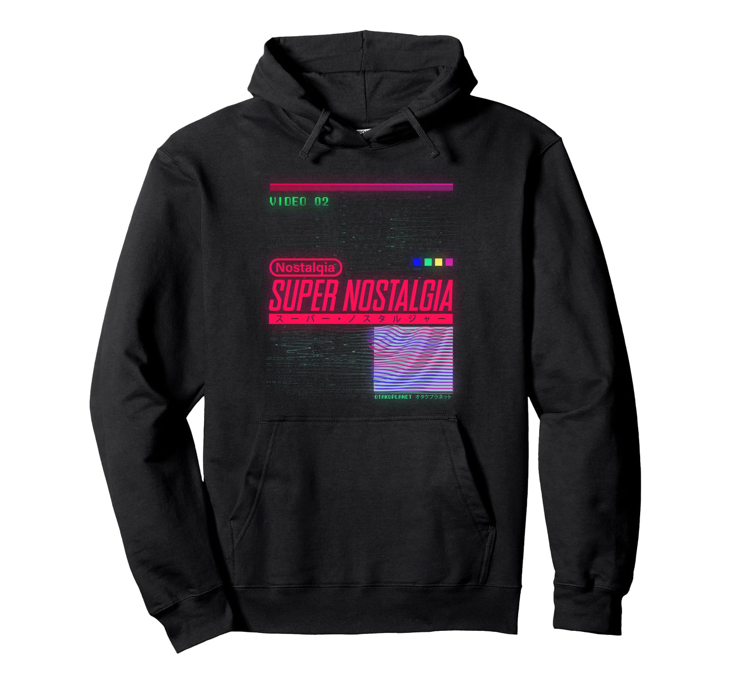 Super Nostalgia Japanese Vibes Hoodie - Unique Graphic for Adults