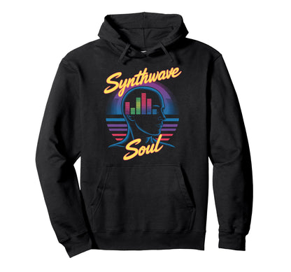 Synthwave Soul Wave Aesthetic Vaporwave Hoodie - Trendy Graphic for Adults
