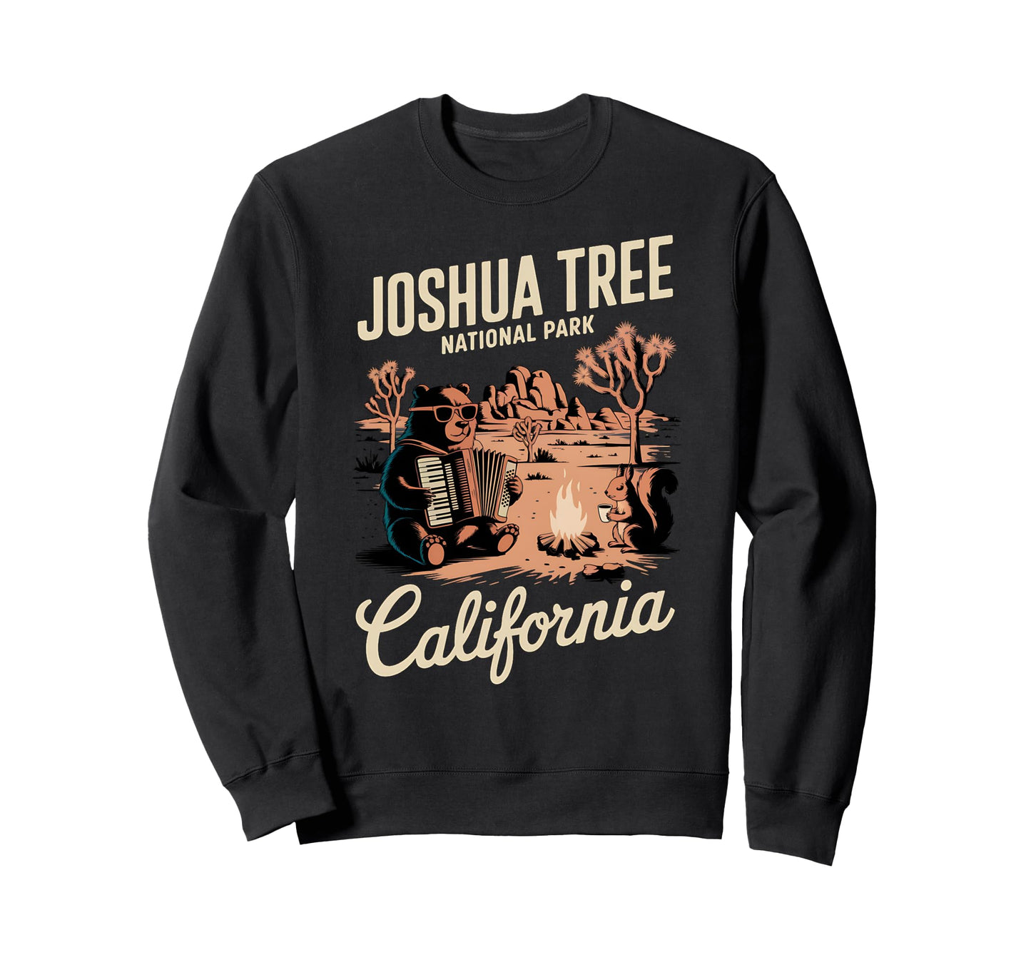 Joshua Tree National Park California Sweatshirt - Minimalist Print Unisex
