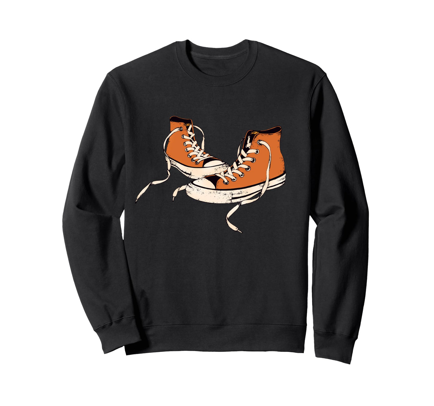 Funny Shoes Grunge Rock N Roll Sweatshirt - Casual Everyday Wear Men Women