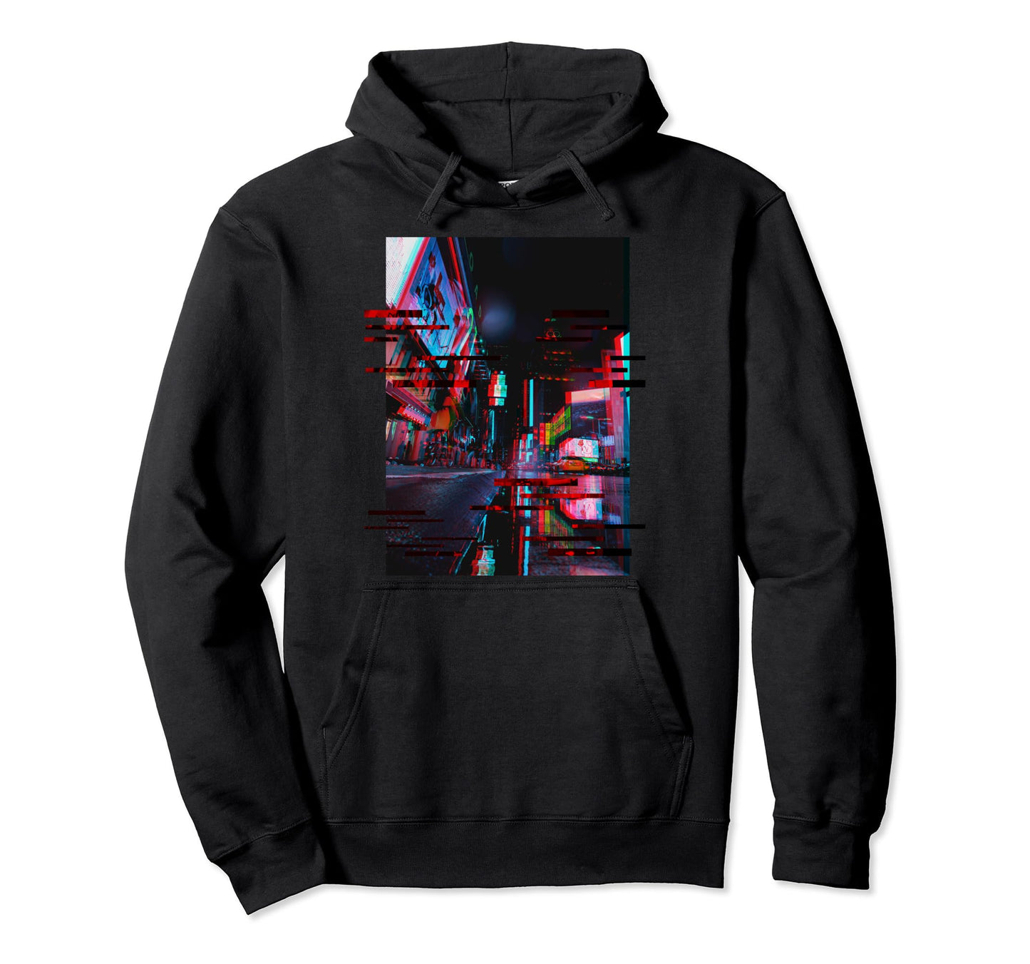 Vaporwave Glitch Aesthetic Japan Tokio Hoodie - Trendy Graphic for Adults