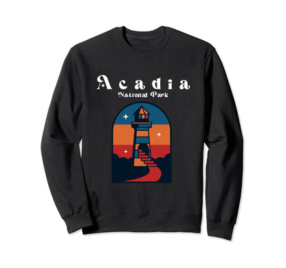 Acadia National Park Bar Harbor Sweatshirt - Custom Art Print Unisex