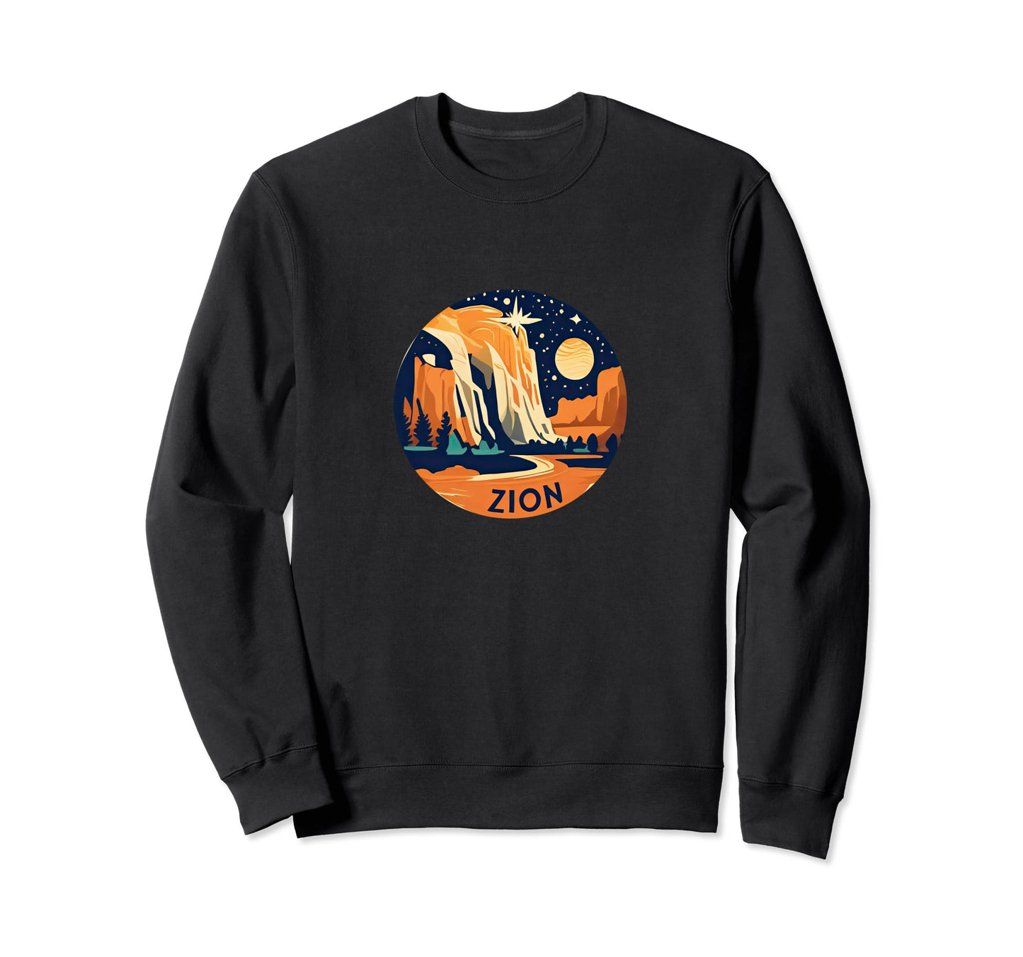 Zion National Park Climbing Hiking Sweatshirt - Graphic Print Unisex