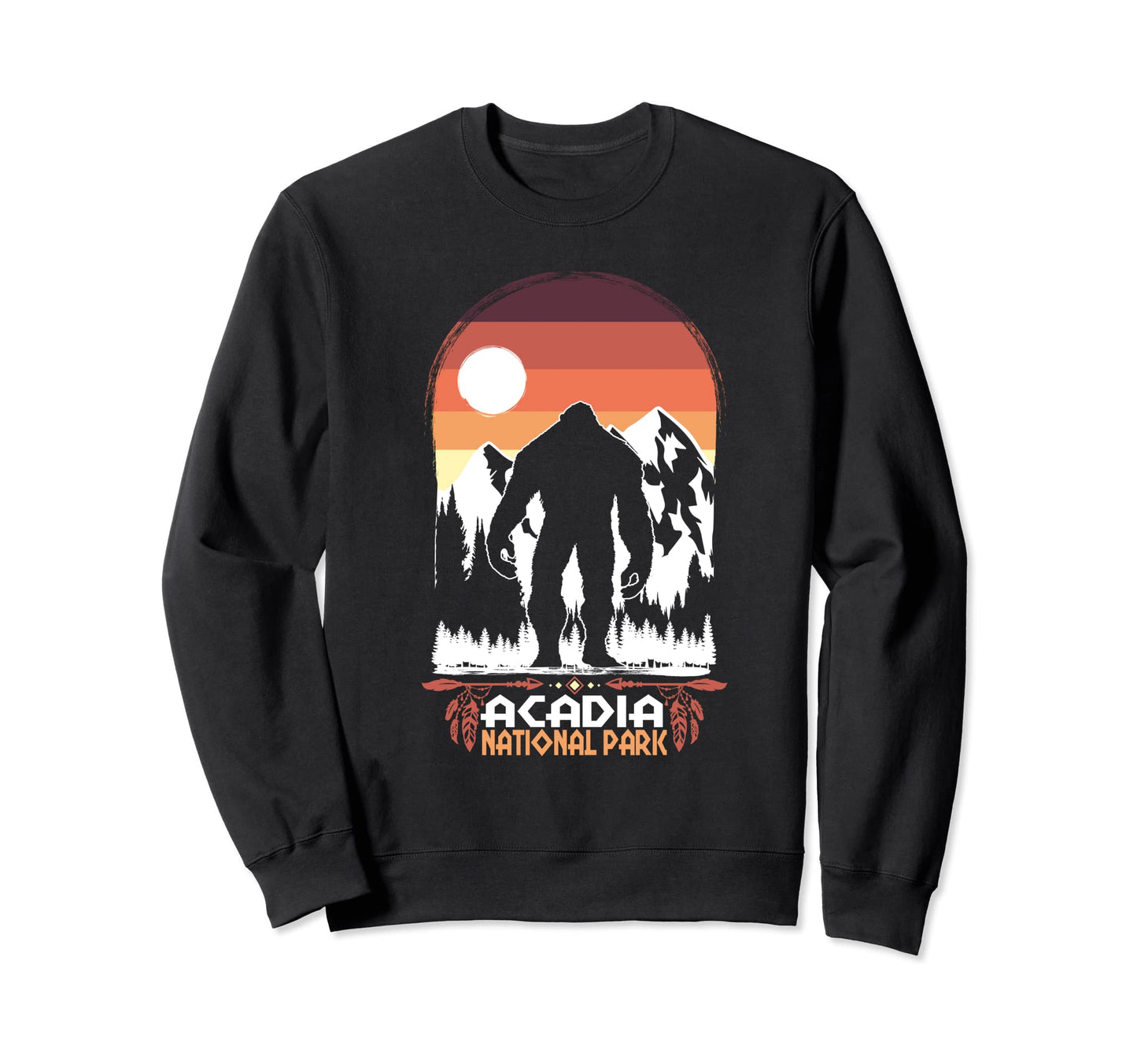 Acadia National Park Maine Souvenir Sweatshirt - Fun Novelty Design Unisex