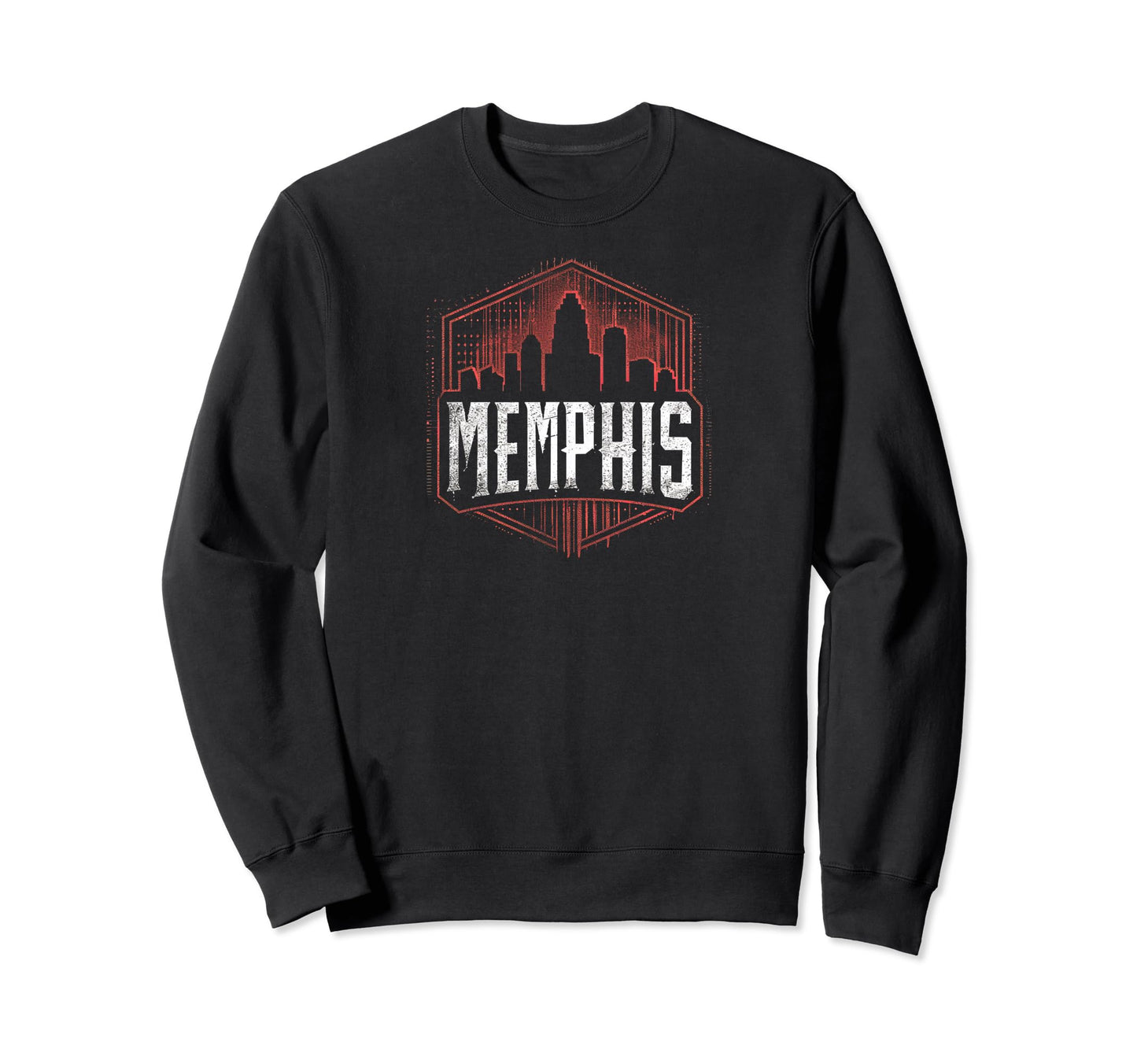 Memphis Grit 90S Grunge Sweatshirt - Aesthetic Graphic for Adults