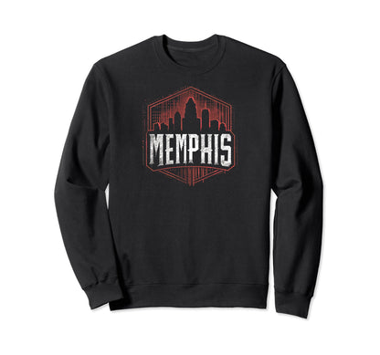 Memphis Grit 90S Grunge Sweatshirt - Aesthetic Graphic for Adults