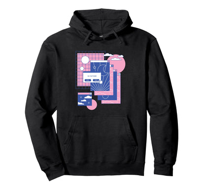 Vaporwave Aesthetic 80S 90S Eboy Hoodie - Fun Novelty Design for Adults