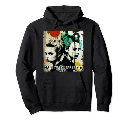 Gothic Punk Graffiti Grunge 90S Colorful Hoodie - Aesthetic Graphic Unisex