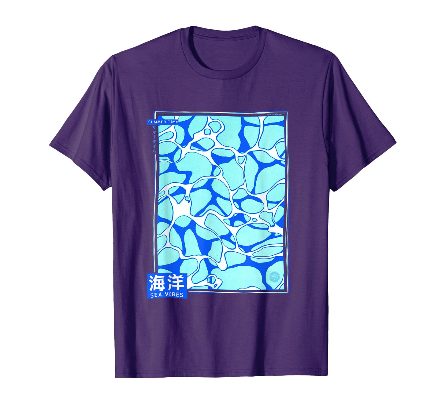 Japanese Anime Sea 90S Vaporwave T-Shirt - Custom Art Print for Adults