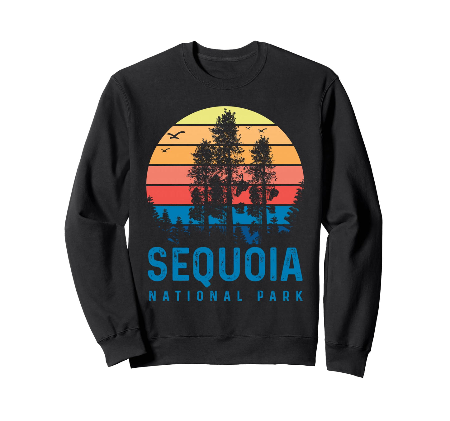 Sequoia National Park Sunset T Sweatshirt - Casual Everyday Wear for Adults