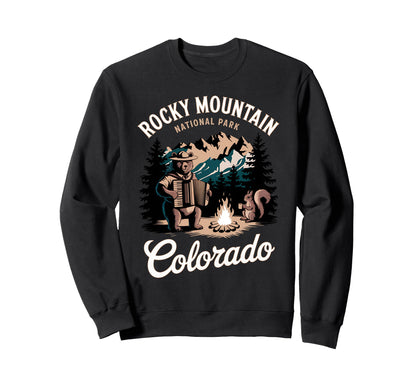 Scenic Rocky Mountain National Park Sweatshirt - Novelty Apparel Men Women