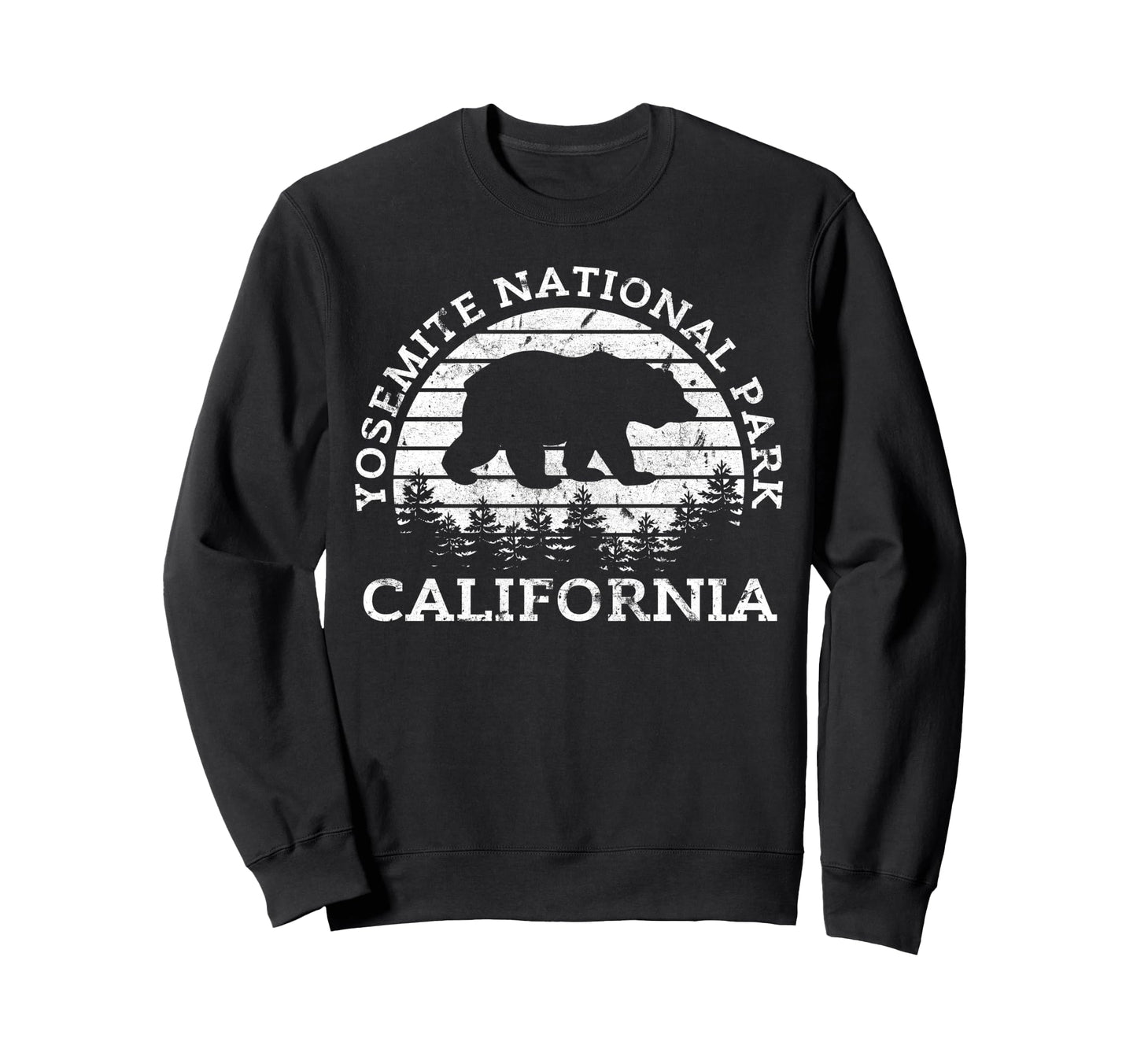 Yosemite National Park California Usa Sweatshirt - Graphic Print Unisex