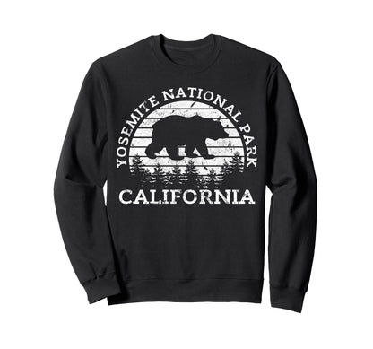 Yosemite National Park California Usa Sweatshirt - Graphic Print Unisex