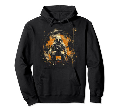 Astronaut Distressed 90S Space Grunge Hoodie - Custom Art Print Unisex