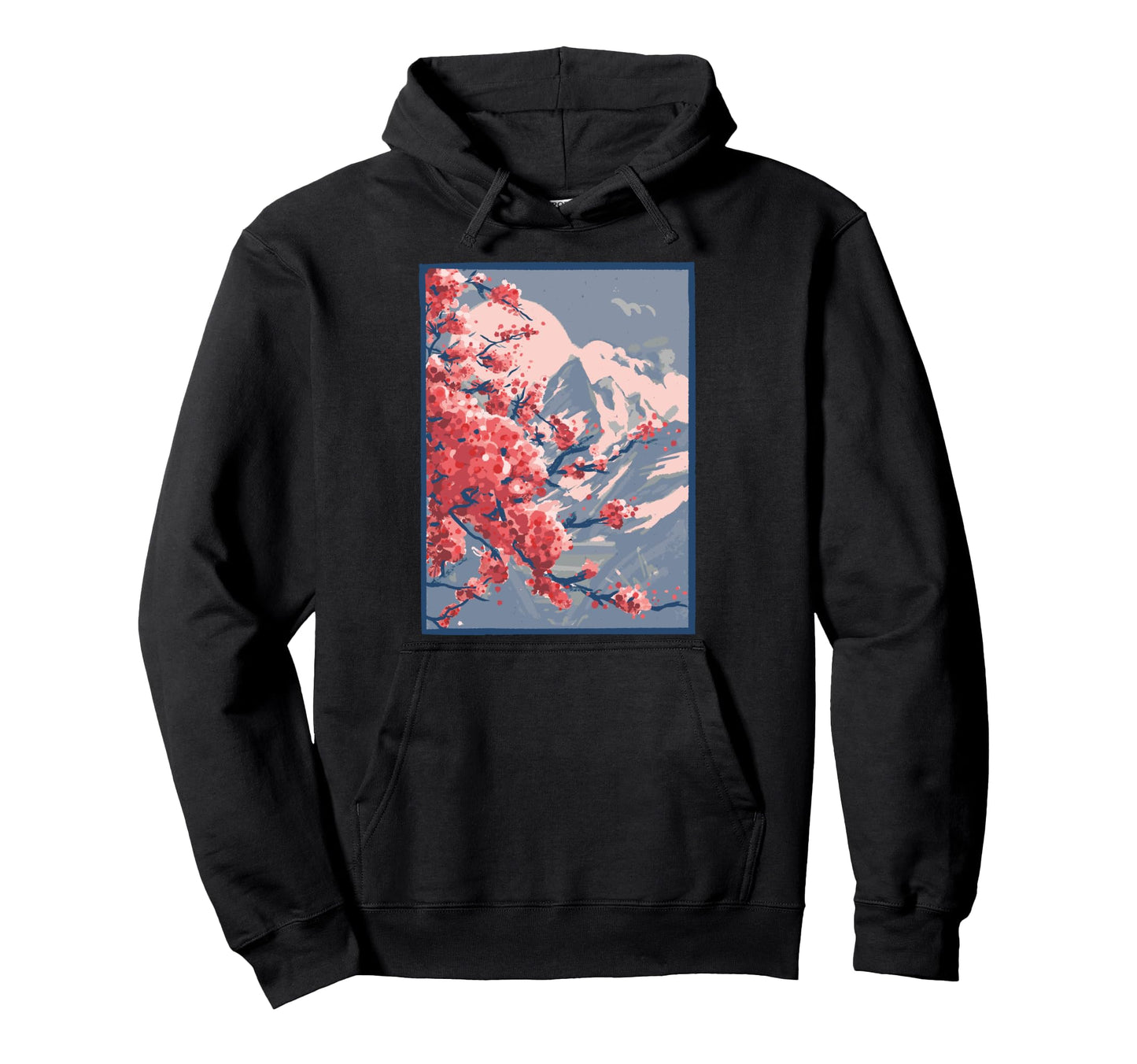 Vaporwave Aesthetic Japanese Cherry Hoodie - Custom Art Print Men Women